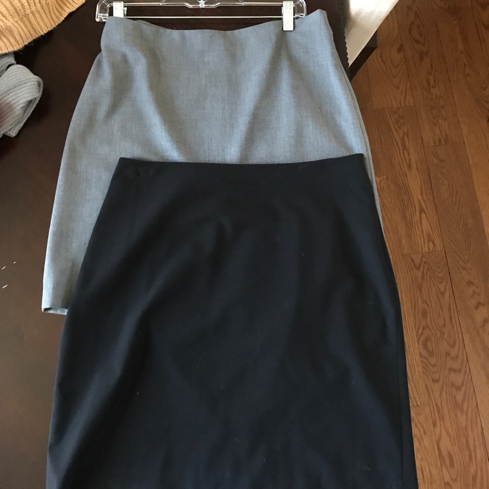 The Limited stretch dress skirts size 8 black&grey